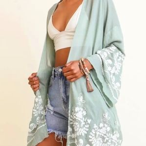 Sage Green Kimono